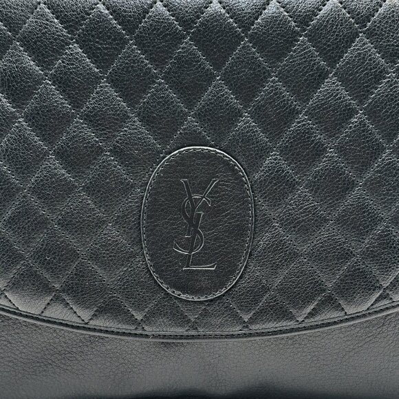 RARE- Vintage Yves Saint Laurent Quilted Clutch, Unused - Picture 7 of 9